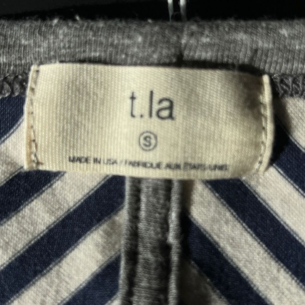 Anthropologie TLA V-Neck Stripe Shirt- Small - NWT - Picture 3 of 15